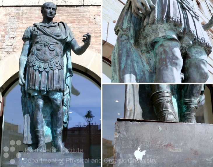 Statue of Julius Caesar in Rimini (Piazza Tre Martiri)